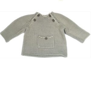 Oliver and Rain Tan 100% Organic Cotton Sweater Baby Boy Size 3M